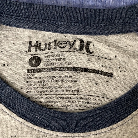 Hurley 3/4 Sleeve Large - Picture 2 of 2
